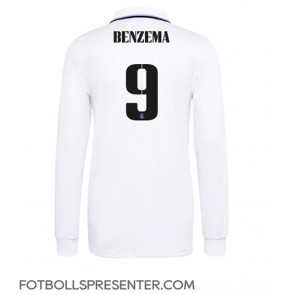 Real Madrid Karim Benzema #9 Hemma Matchtröja 2022-23 Långärmad
